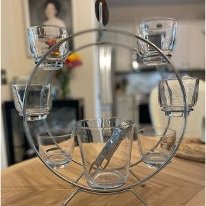 Pottery Barn Vintage Whiskey Bar Set